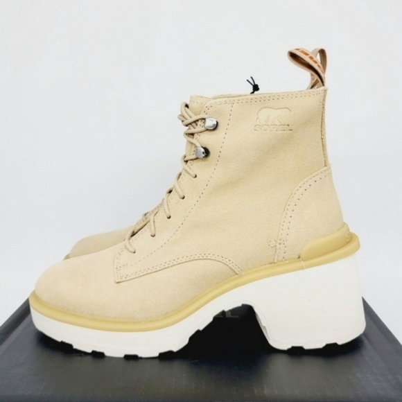 New Sorel Hi-Line Waterproof Heel Lace-Up Boot Women's Size 10 - Picture 1 of 9